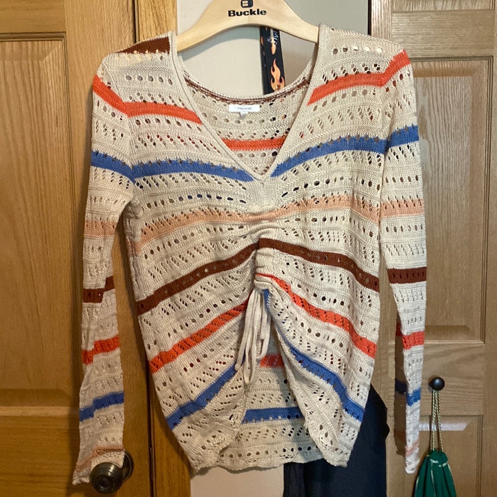 Knit see-through top